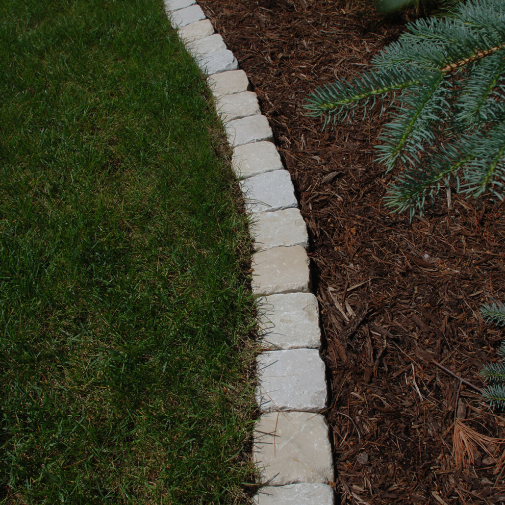 Lawn Edging Natural Stone Badger State Maintenance