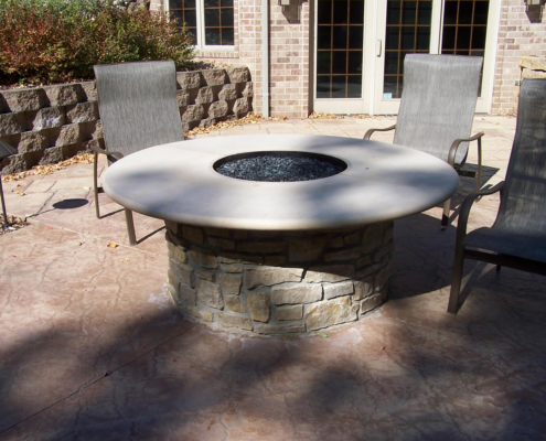 Cut Stone Fire Pit